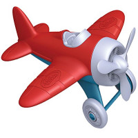 Green Toys Airplane - Aeroplano rojo sin BPA, sin ftalatos, para mejorar el conocimiento aeronáutico de los niños. Juguetes y juegos