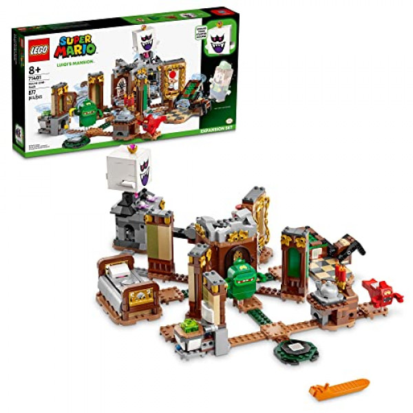 LEGO Super Mario Luigi's Mansion Haunt-and-Seek Expansion Set 71401 Kit de construcción de juguetes para niños a partir de 8 años (877 piezas)