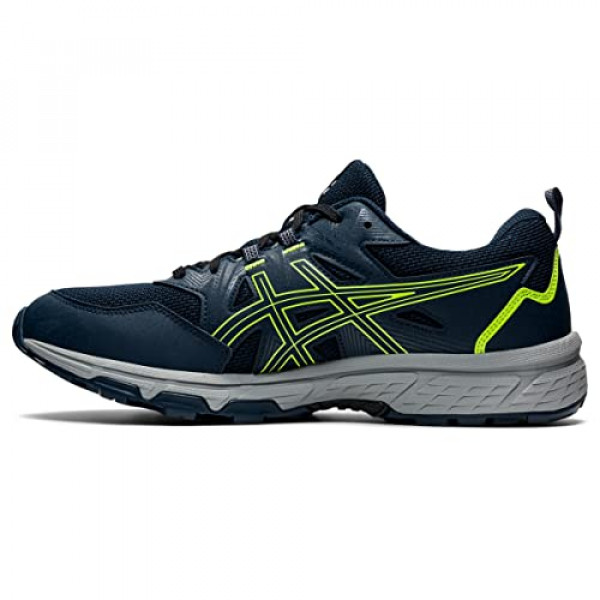 ASICS Gel-Venture 8 - Zapatillas de running para hombre, 11, azul francés/verde peligroso