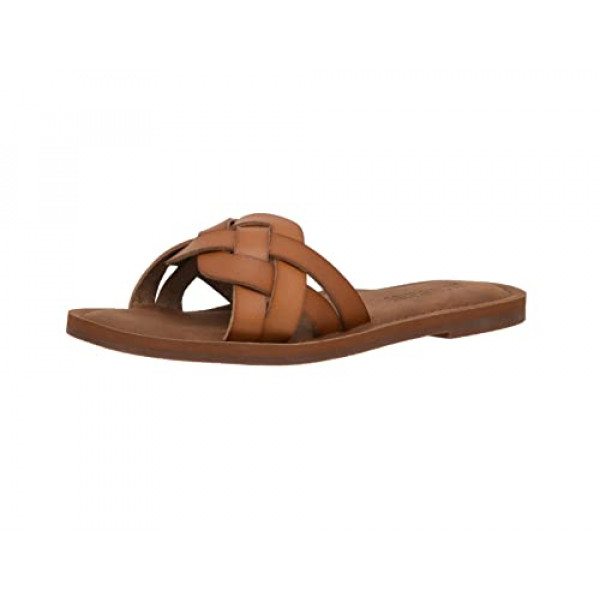 CUSHIONAIRE Sandalias tejidas Winnie para mujer + Espuma cómoda, Tan 6