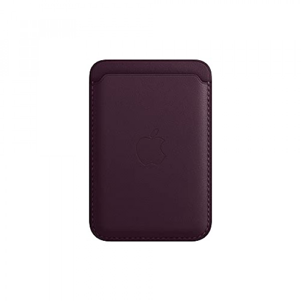 Apple Leather Wallet con MagSafe (para iPhone) - Ahora con Find My Support - Dark Cherry