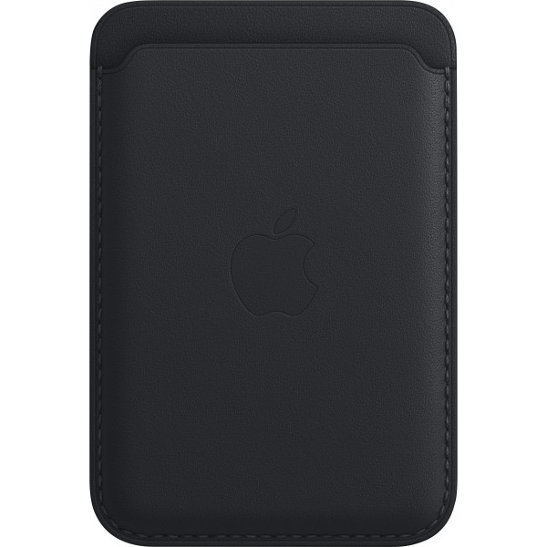 Apple - Cartera de cuero para iPhone con MagSafe - Medianoche