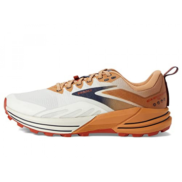 Zapatillas de trail running Brooks Cascadia 16 para hombre - Blanco/Galleta/Rooibos - 12 Medium