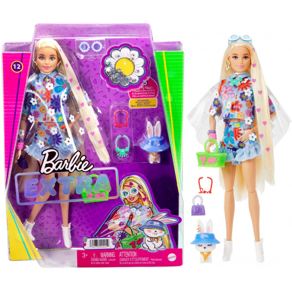 Barbie - Muñeca Extra Flower Power