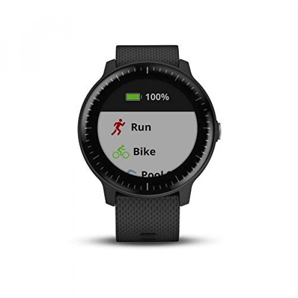 Garmin vívoactive 3 Music, reloj inteligente GPS con almacenamiento de música, compatible con Spotify - Negro (renovado)