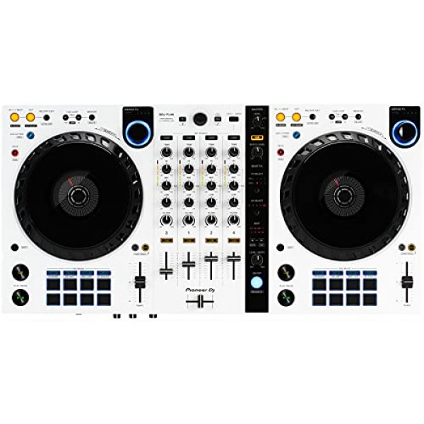 Pioneer DJ DDJ-FLX6 Controlador de 4 decks Rekordbox y Serato DJ - Blanco