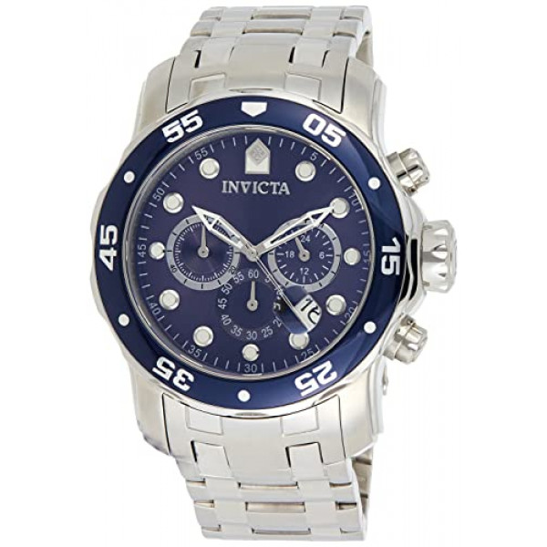 Invicta Men's 0070 Pro Diver Collection Reloj de acero inoxidable y esfera azul