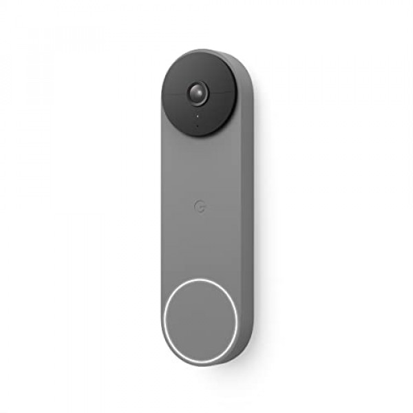 Google Nest Doorbell (batería) - Timbre inalámbrico con cámara - Video Doorbell - Ceniza