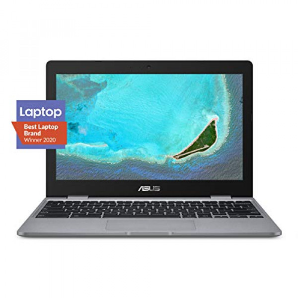 ASUS Chromebook C223 11.6 HD Chromebook Laptop, procesador Intel Dual-Core Celeron N3350 (hasta 2.4GHz), 4GB de RAM, 32GB de almacenamiento eMMC, diseño premium, gris, C223NA-DH02