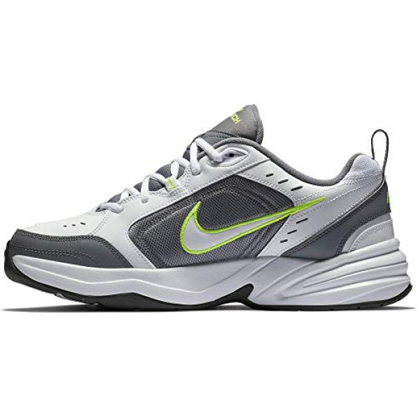 Nike Air Monarch IV Cross Trainer para hombre, blanco/blanco-gris frío-antracita, 10 Regular US