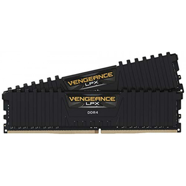 Corsair VENGEANCE LPX 16GB (2 x 8GB) DDR4 3200 (PC4-25600) C16 1.35V para AMD Ryzen Negro