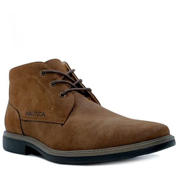 Nautica Vega Chukka Boot Lace Up Tobillo Zapato Oxfords Desert Boots-Vega-Brown 1-13