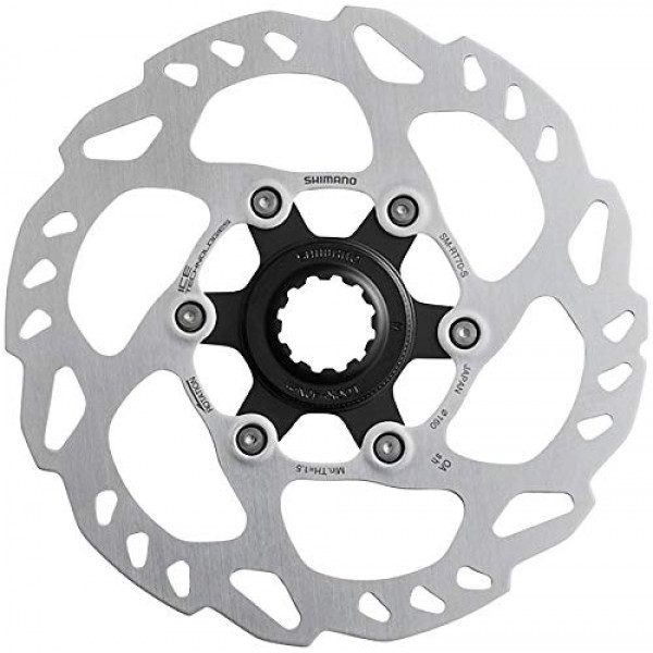 Rotor de freno de disco Shimano SLX SM-RT70-S - 160 mm, bloqueo central, plateado