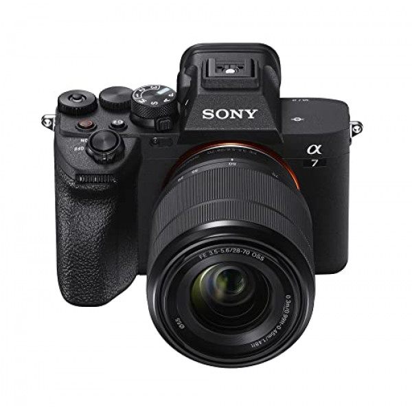 Cámara Sony Alpha 7 IV de fotograma completo sin espejo con lentes intercambiables y kit de lentes con zoom de 28-70 mm