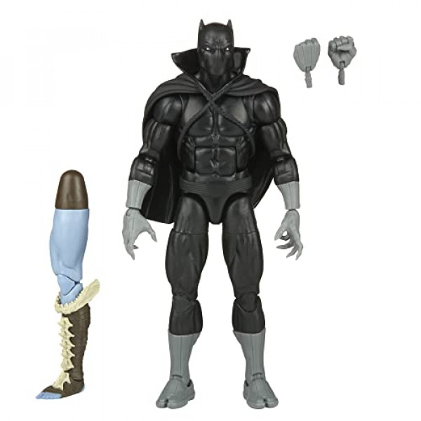 Figura de acción de Marvel Legends Series Classic Comics Black Panther de 6 pulgadas, 2 accesorios, 1 pieza para construir una figura