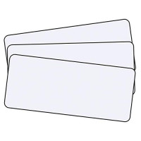 Alfombrilla de ratón grande para juegos con base antideslizante, 31,5 x 11,8 x 0,15 pulgadas, tamaño XXL extendido, pesado, grueso, cómodo, alfombrilla plegable para escritorio, portátil, teclado, consolas y más por Qisan (blanco 3 piezas)