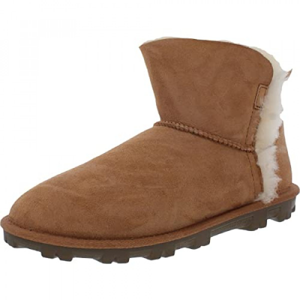 KIRKLAND SIGNATURE Botas de piel de oveja para mujer (6, Castaño, numeric_6)