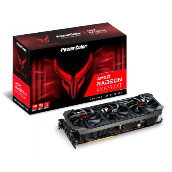 Tarjeta gráfica PowerColor Red Devil AMD Radeon RX 6750 XT con memoria GDDR6 de 12 GB
