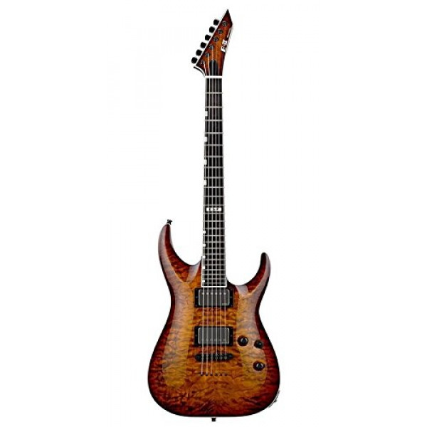 ESP EIIHORNTIITESB Guitarra eléctrica de cuerpo sólido, Tiger Eye Sunburst