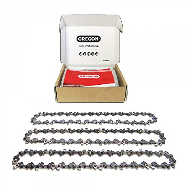 Oregon 3-Pack S56 AdvanceCut Chainsaw Chains for 16-Inch Bar -56 Drive Links - cadena de bajo retroceso se adapta a Husqvarna, Echo, Poulan, Wen y más