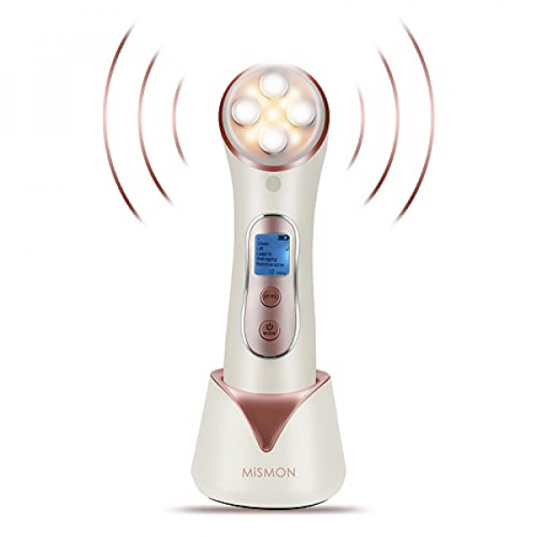 Máquina facial de alta frecuencia, masajeador facial 5 en 1, varita de frecuencia facial recargable de microcorriente