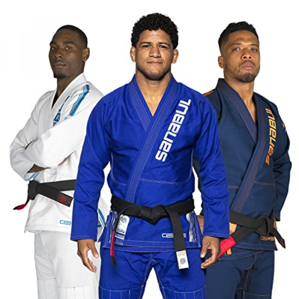 Sanabul Core Competición Brazilian Jiu Jitsu BJJ Gi (Azul/Plata, A3)