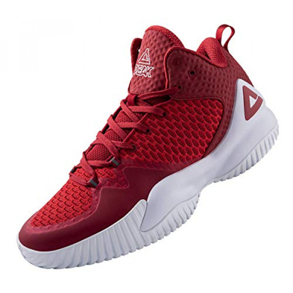 PEAK High Top Zapatillas de baloncesto para hombre Lou Williams Streetball Master Transpirable Antideslizante Zapatillas de deporte al aire libre Amortiguación Zapatos de entrenamiento para Fitness Scarlet