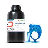 Siraya Tech Cast Resina de impresión 3D Resina moldeable Más fácil de quemar e imprimir Quemado limpio Gran superficie lisa Alta resolución 405nm Resina de curado UV para diseños más gruesos y piezas de metal (True Blue, 1kg)