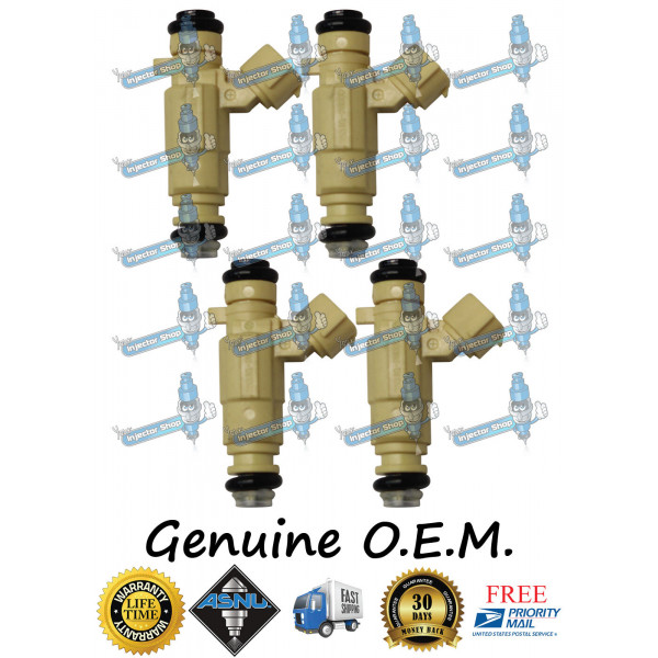 Inyectores de combustible OEM Kia 4x de 4 orificios, la mejor actualización, 9260930013 3531023600 2.0L