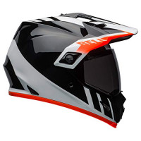 Bell MX-9 Adventure MIPS Casco de tierra (Dash Gloss Black/White/Orange - X-Large)