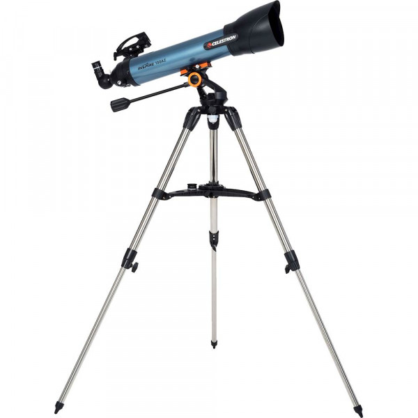 Celestron - Inspire series 100AZ Telescopio refractor de 100 mm - Azul/negro