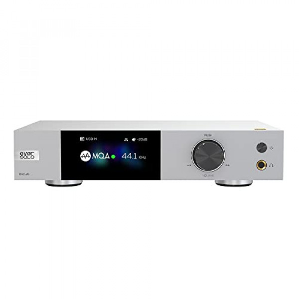 EverSolo DAC-Z6 Convertidor digital a analógico ES9068 DAC MQA Decodificador Qualcomm QCC5125 Bluetooth 5.0 DSD512 PCM768kHz
