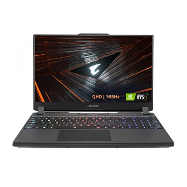 GIGABYTE AORUS 15 XE4 15.6 QHD 165Hz Computadora portátil para juegos, Intel Core i7-12700H 2.3GHz, 16GB RAM, 1TB SSD, NVIDIA GeForce RTX 3070 Ti 8GB, Windows 11 Home, Negro