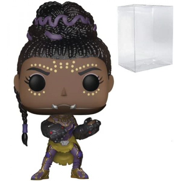 POP Marvel: Pantera Negra - Shuri Funko Pop! Figura de vinilo (incluido con funda protectora Pop Box compatible) Multicolor 3.75 pulgadas