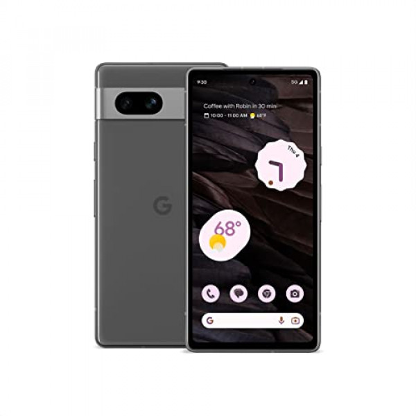 Google Pixel 7a - Celular Android Desbloqueado - Smartphone con Lente Gran Angular y Batería 24 Horas - 128 GB - Carbón