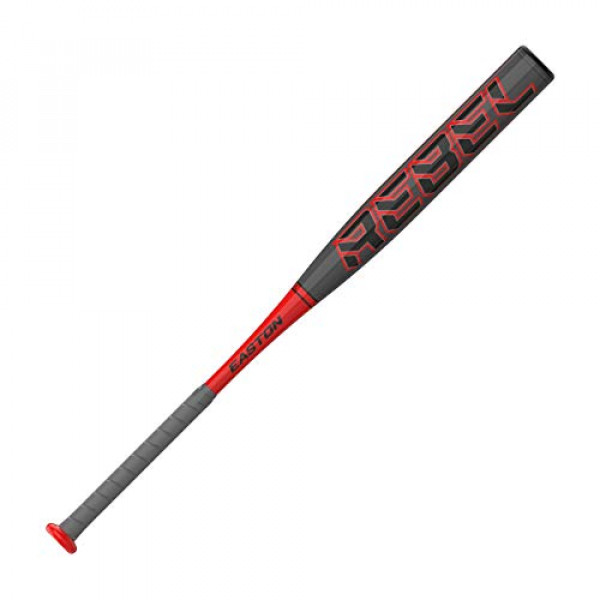 Bate de sóftbol Easton Rebel Power Loaded Slowpitch, 34/30, 12 barriles, 1 pieza de aluminio, SP21RB, doble sello, multicolor