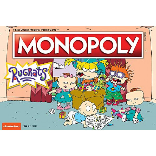 USAOPOLY Monopoly Rugrats Juego de mesa | Basado en la serie Rugrats de Nickelodean | Producto oficial de Rugrats | Juego de monopolio clásico temático