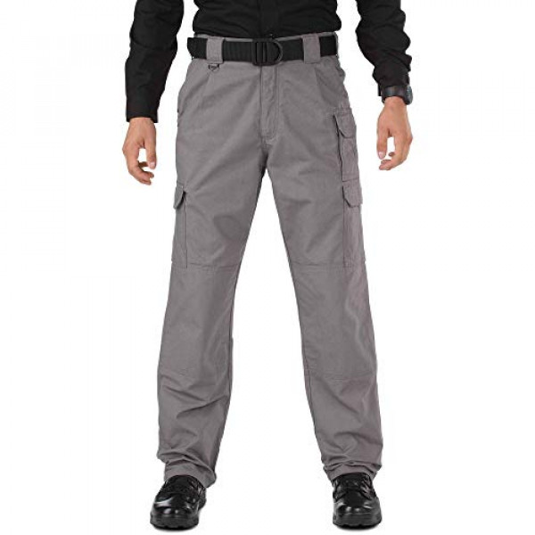 Pantalones de trabajo activos para hombre 5.11 Tactical, ajuste superior, doble refuerzo, 100% algodón, estilo 74251, 36Wx34L, gris