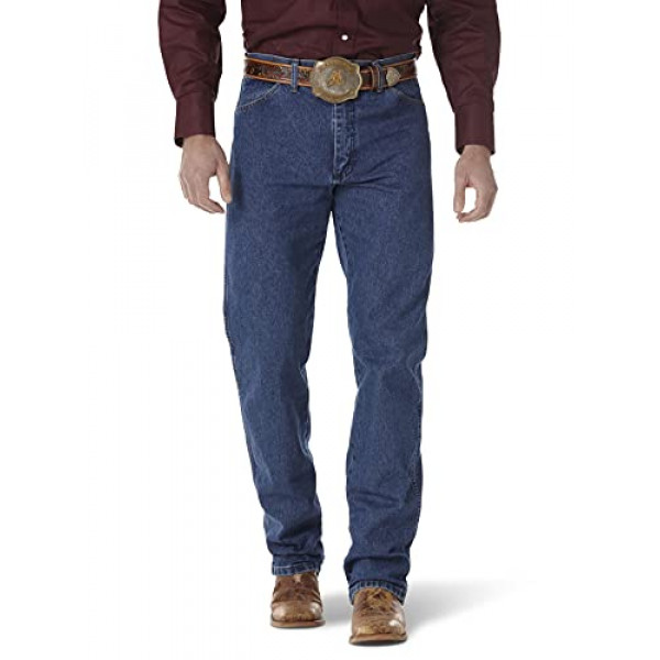 Wrangler 13MWZ Cowboy Cut Original Fit Jean para hombre, lavado a la piedra, 36 W x 32 L