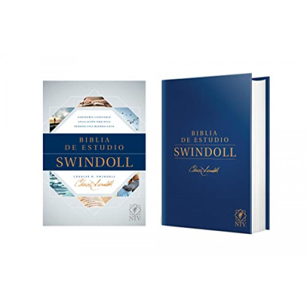 Biblia de estudio Swindoll NTV (Tapa dura, Azul) (Edición en español)
