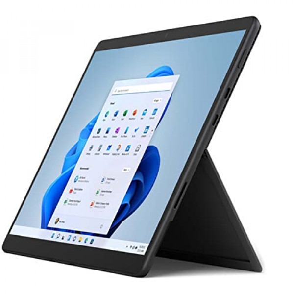 Microsoft Surface Pro 8 Tablet, Intel Evo i5-1145G7, 8GB RAM, 265GB SSD, Intel UHD Graphics, pantalla táctil de 13, computadora portátil Windows 10 Pro, grafito, EB4-00012 (renovado)