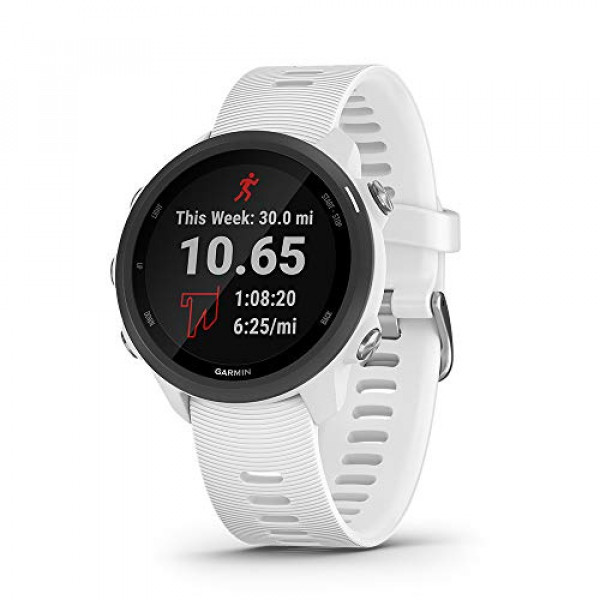 Garmin Forerunner 245 Music, GPS Running Smartwatch con Música y Dinámica Avanzada, Blanco