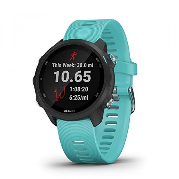 Garmin Forerunner 245 Music, GPS Running Smartwatch con Música y Dinámica Avanzada, Aqua