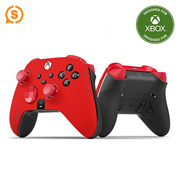 SCUF Instinct Pro Performance Series Wireless Xbox Controller - Palas traseras reasignables - Disparadores instantáneos - Xbox Series X|S, Xbox One, PC y dispositivos móviles - Rojo