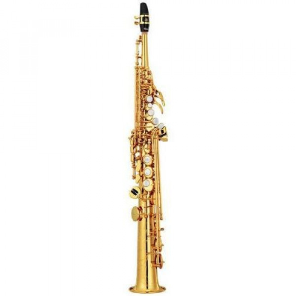 Saxofón soprano profesional Yamaha Custom YSS-82Z Series con cuello recto sin lacar