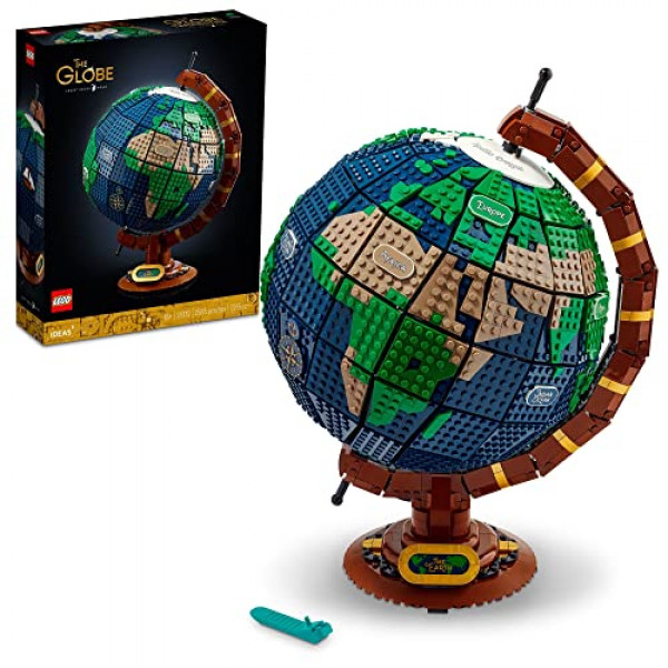 LEGO Ideas The Globe 21332 Juego de construcción para adultos (2585 piezas)