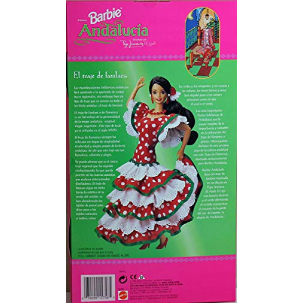 Mattel Barbie Andalucía Edición Limitada Muñeca por el Diseñador Pepe Jiménez