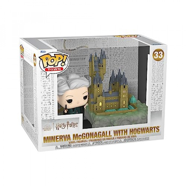 ¡Funkopop! Ciudad: Harry Potter: Cámara de los Secretos 20 Aniversario - Minerva con Hogwarts, Multicolor