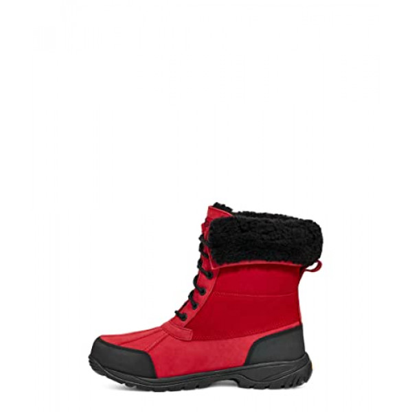 UGG Botas de nieve Butte para hombre, Samba RED/Negro, 8.5