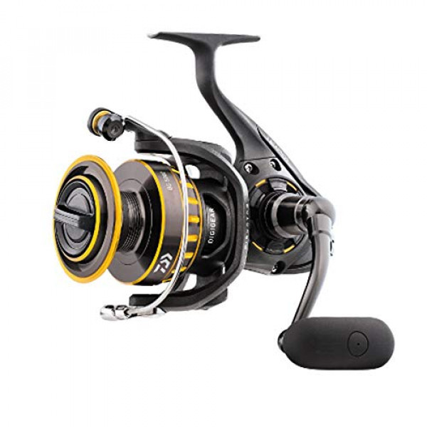 Carrete Daiwa BG Spinning, Negro/Oro, 3000